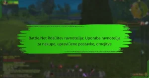 Battle.Net Rdečitev ravnotežja: Uporaba ravnotežja za nakupe, upravičene postavke, omejitve