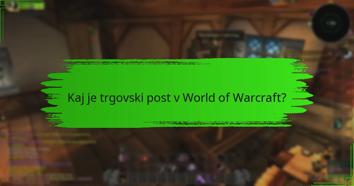 Kako so dosežki povezani s trgovskim postom?