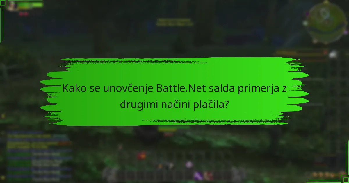 Katere so omejitve pri uporabi Battle.Net salda?