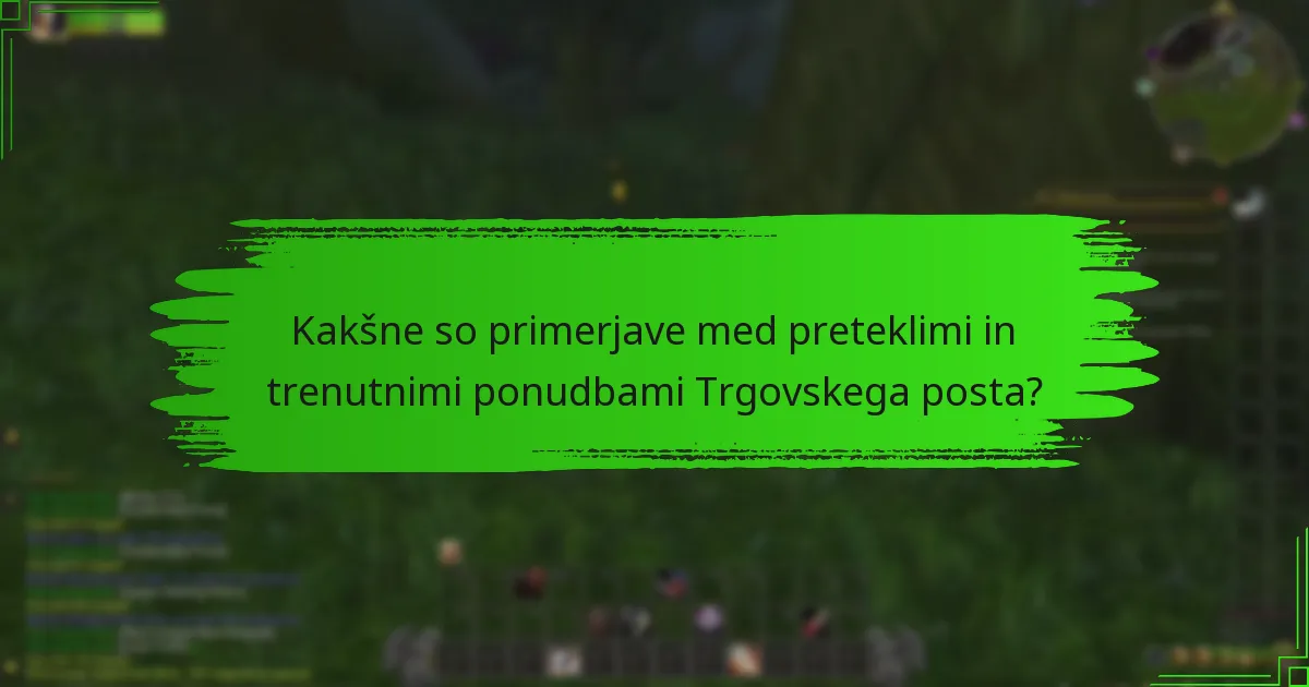 Katere pretekle predmete je bilo mogoče pridobiti v Trgovskem postu?