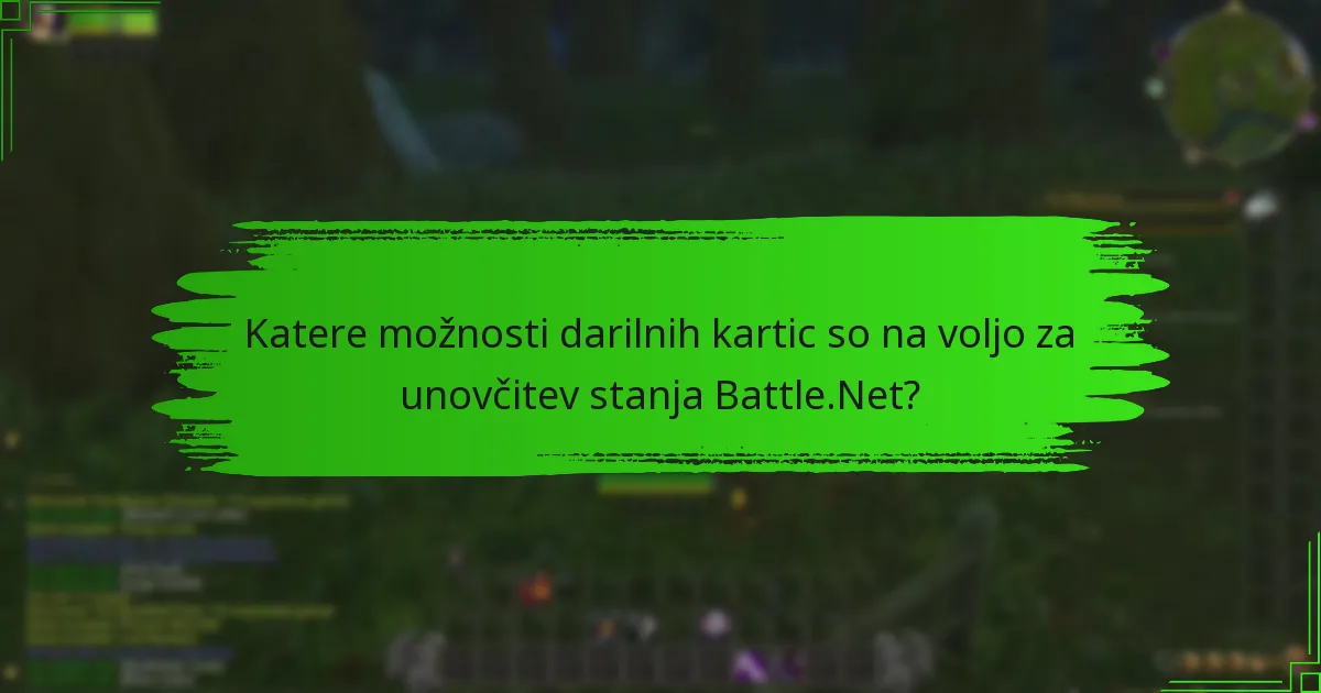 Kje lahko najdem fizične trgovine, ki prodajajo darilne kartice Battle.Net?