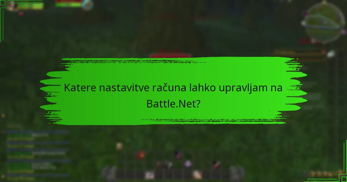 Kako lahko upravljam obvestila, povezana z mojim računom?