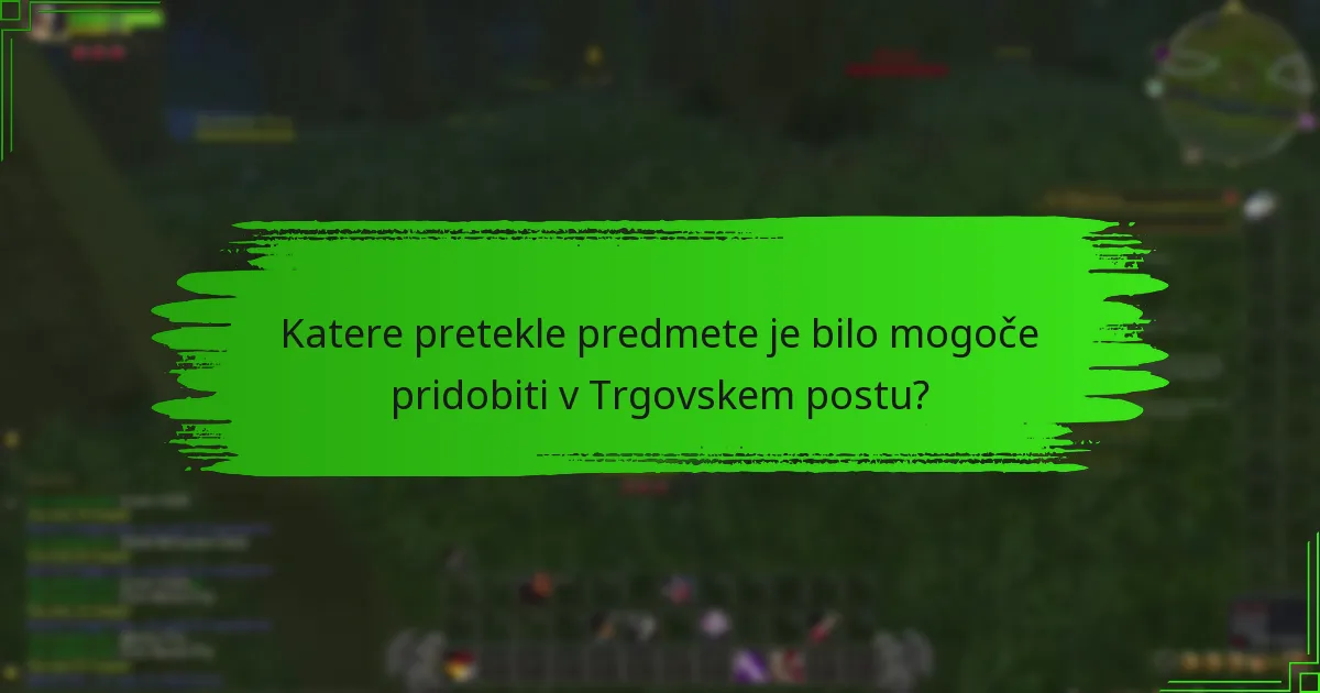 Kakšne so primerjave med preteklimi in trenutnimi ponudbami Trgovskega posta?