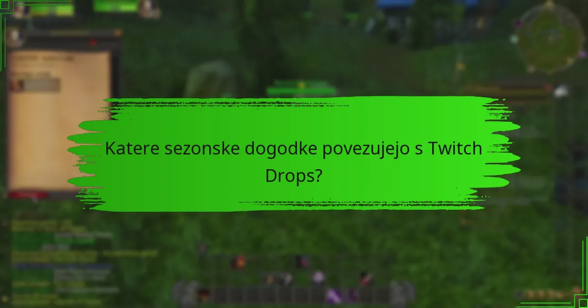 Kako lahko sodelujete v Twitch Drops dogodkih?